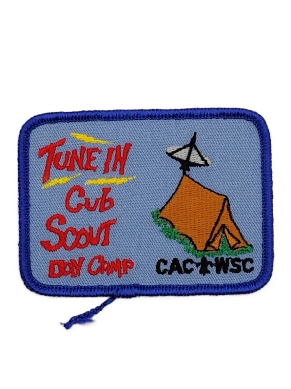 Vintage Cub Scout Tune In Day Camp Patch BSA CACHWSC NOS